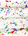 Acid Washed Multi Color Foil Cowhide Leather
