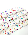 Acid Washed Multi Color Foil Cowhide Leather