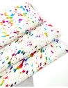 Acid Washed Multi Color Foil Cowhide Leather