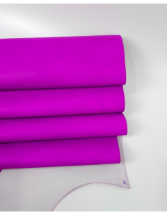 Purple Neon Natural Shine Full Grain Soft Fluorescent Aniline Leather 2