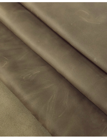 Timber Wolf Oil Pull Up Soft Vintage Waterproof Grabby Texture Leather