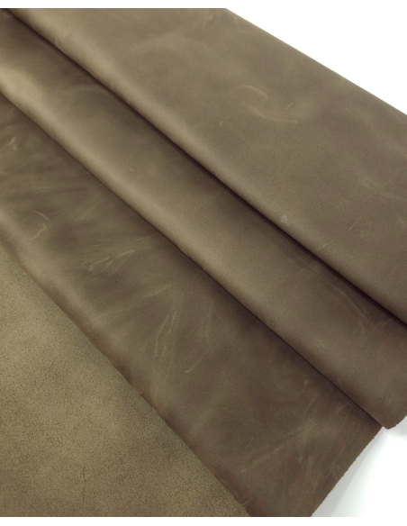 Timber Wolf Oil Pull Up Soft Vintage Waterproof Grabby Texture Leather