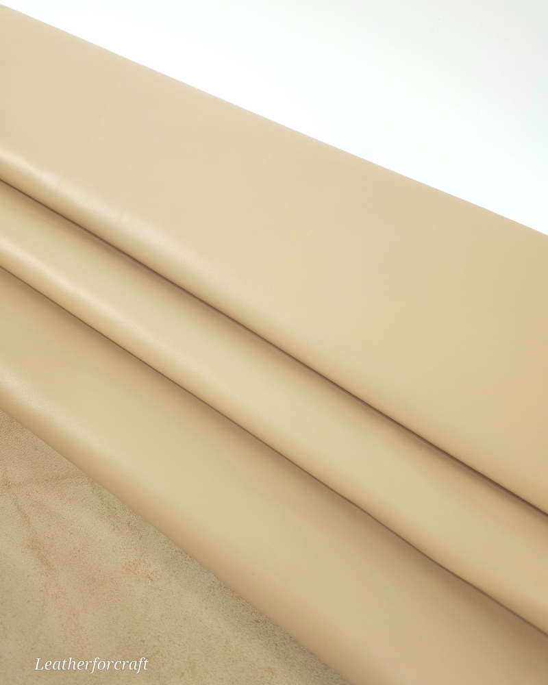 Irish Cream Nova Fine Grain Calf Skin Leather