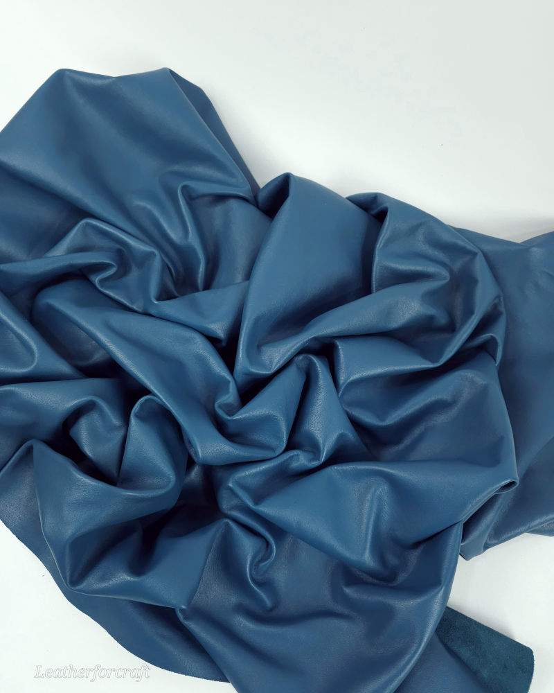 Saxony Blue Premium Soft Pure Lining Leather