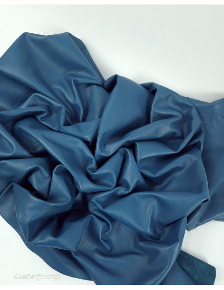 Saxony Blue Premium Soft Pure Lining Leather