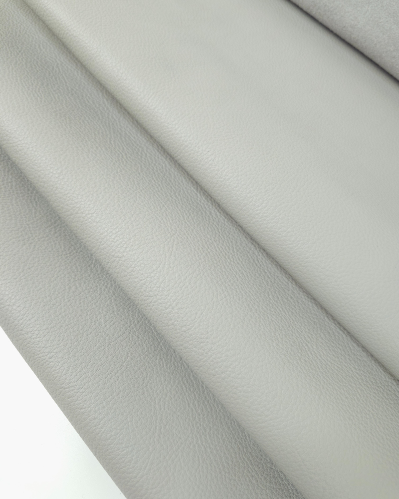Flint Gray Modena Milled Full Grain Soft Natural Nappa Leather