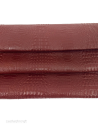 Brandy Brown Crocodile Alligator Embossed Texture Amazing Relief 2018 V2 Leather