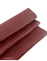 Brandy Brown Crocodile Alligator Embossed Texture Amazing Relief 2018 V2 Leather