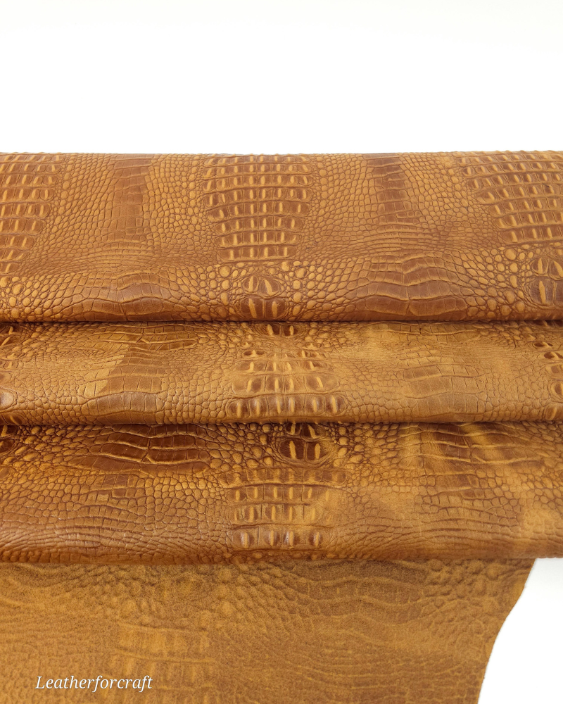 Meerkat Pull Up Crocodile Alligator Embossed Texture Amazing Relief 2018 V2 Leather