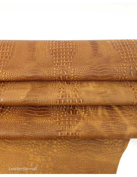 Meerkat Pull Up Crocodile Alligator Embossed Texture Amazing Relief 2018 V2 Leather