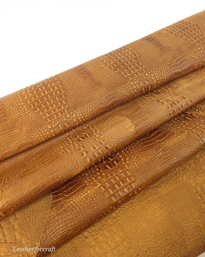 Meerkat Pull Up Crocodile Alligator Embossed Texture Amazing Relief 2018 V2 Leather