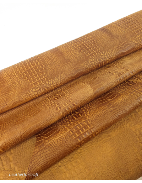 Meerkat Pull Up Crocodile Alligator Embossed Texture Amazing Relief 2018 V2 Leather