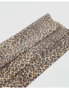 Beige Leopard Acid Printed Soft Leather