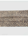 Beige Leopard Acid Printed Soft Leather