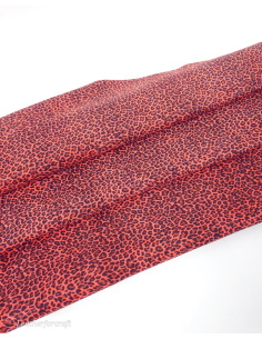 Camellia Baby Leopard Acid Printed Soft Leather