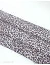 Light Blue Leopard Acid Printed Soft Genuine Leather