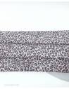 Light Blue Leopard Acid Printed Soft Genuine Leather