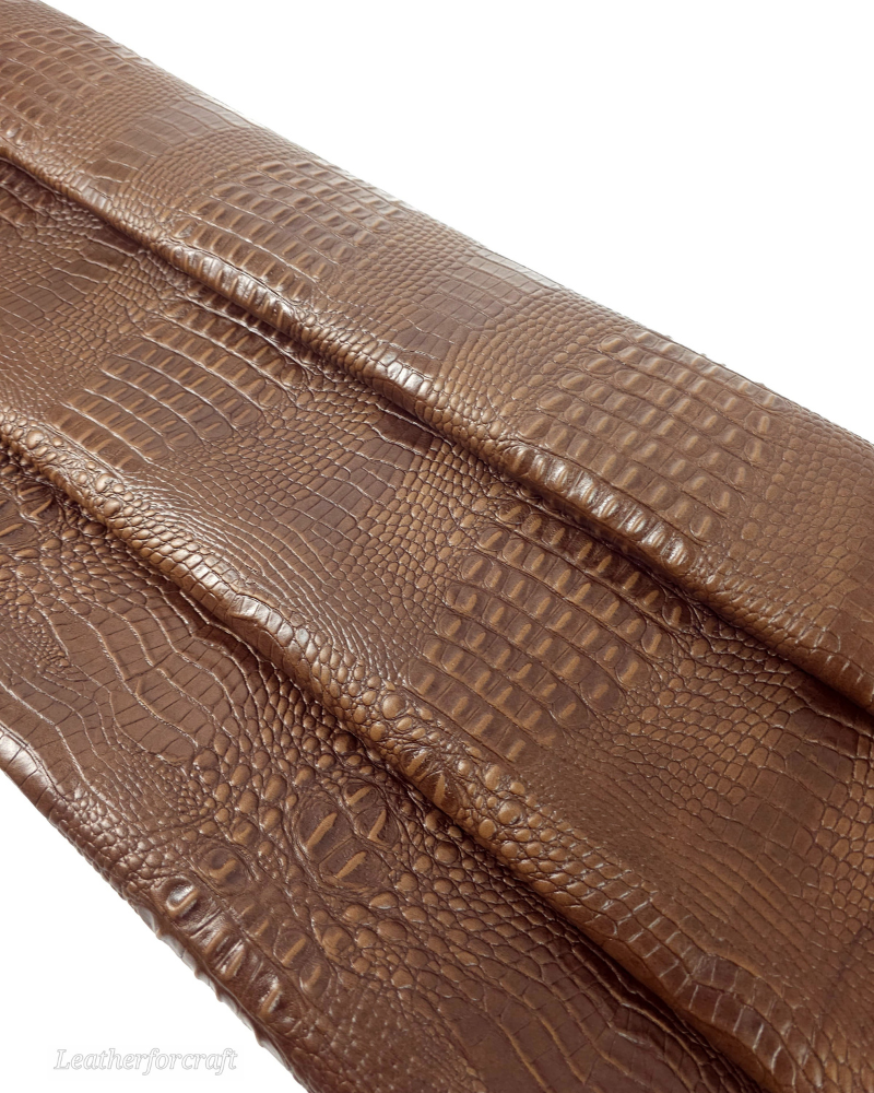 Partridge Crocodile Alligator Leather Embossed Texture Amazing Relief OZ 2018 V2 Leather