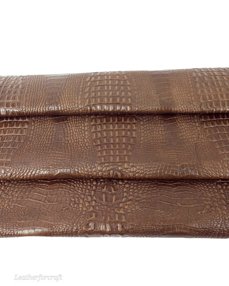 Partridge Crocodile Alligator Leather Embossed Texture Amazing Relief OZ 2018 V2 Leather
