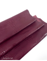 Windsor Wine Crocodile Alligator Leather Embossed Texture Amazing Relief OZ 2018 V2