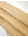Beige Semi Shine Crocodile Alligator Leather Embossed Texture Amazing Relief OZ 2018 V2