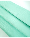 Fair Aqua Crocodile Alligator Leather Embossed Texture Amazing Relief OZ 2018 V2