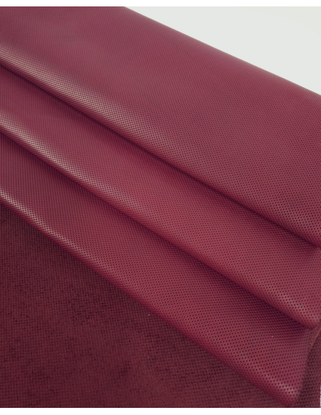 Burgundy Piccoli Semi Perforated Leather (Not Leaked)