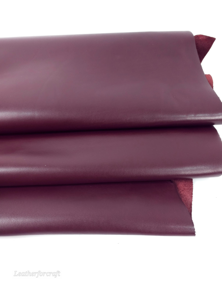 Burgundy Fiumicino Premium Soft Aniline Full Grain Calf Leather
