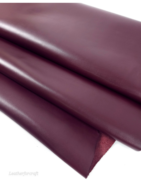 Burgundy Fiumicino Premium Soft Aniline Full Grain Calf Leather