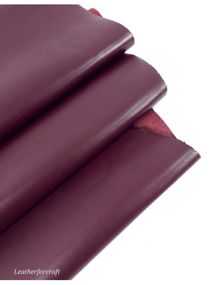 Burgundy Fiumicino Premium Soft Aniline Full Grain Calf Leather