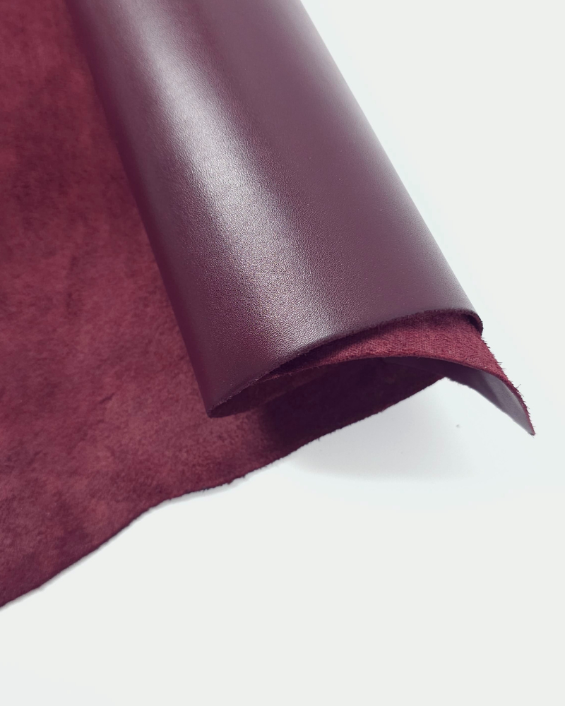 Burgundy Fiumicino Premium Soft Aniline Full Grain Calf Leather