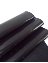 Black Patent Piccoli Semi Perforated Leather (Not Leaked)