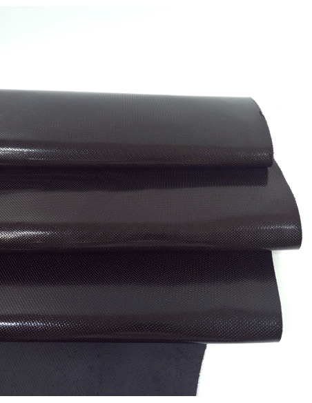 Black Patent Piccoli Semi Perforated Leather (Not Leaked)