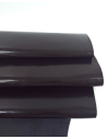 Black Patent Piccoli Semi Perforated Leather (Not Leaked)