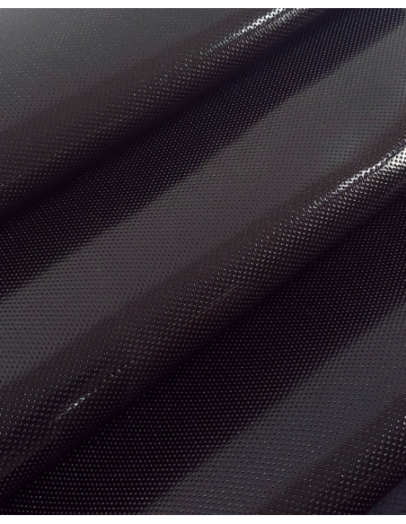 Black Patent Piccoli Semi Perforated Leather (Not Leaked)