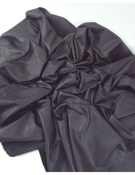 Black Grosseto Milled Full Grain Premium Soft Nappa Leather