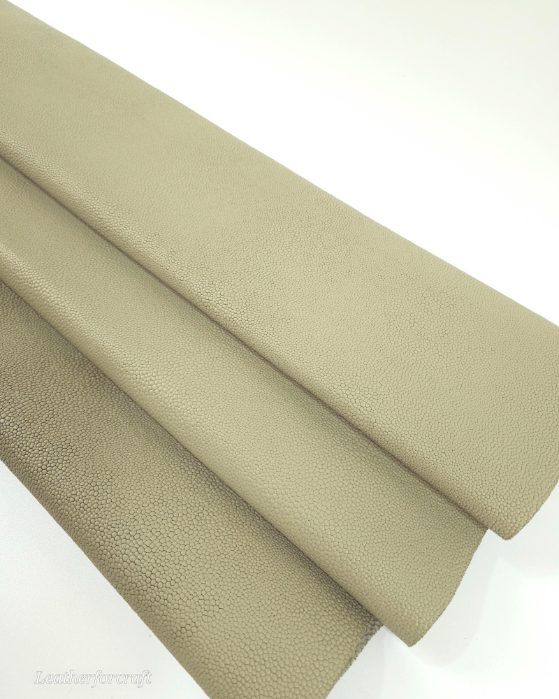 Spray Green Raia Embossed Premium Full Grain Texture Leather