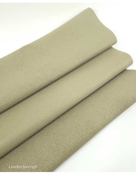 Spray Green Raia Embossed Premium Full Grain Texture Leather