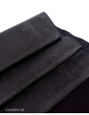 Black Iguana Embossed Texture Leather