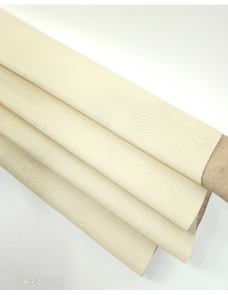 White Swan Iguana Patent Embossed Texture Leather