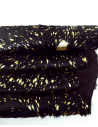 Acid Washed Black Gold Cowhide Leather