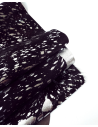 Acid Washed Black Silver Cowhide Leather