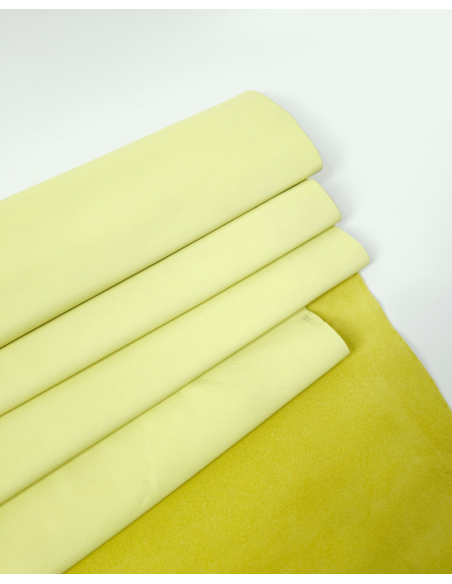 Yellow Iris Livorno Natural Full Grain Premium Soft Nappa Leather
