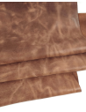 Mocha Mousse Urago Rustic Distressed Pull Up Burnish Leather