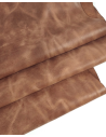Mocha Mousse Urago Rustic Distressed Pull Up Burnish Leather