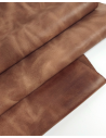 Mocha Mousse Urago Rustic Distressed Pull Up Burnish Leather