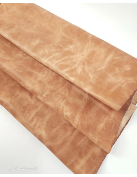 Pastry Shell Urago Rustic Distressed Pull Up Burnish Leather