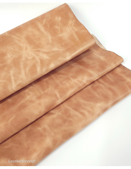 Pastry Shell Urago Rustic Distressed Pull Up Burnish Leather