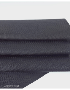 Black Matte Anaconda Embossed Amazing Relief Snake 0Z 1988 Leather 2