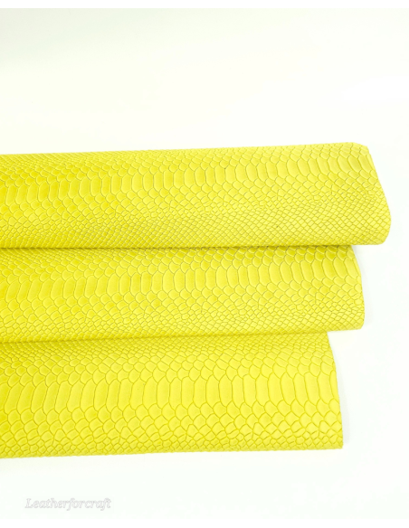 Green Sheen Anaconda Embossed Amazing Relief Snake 0Z 1988 Leather